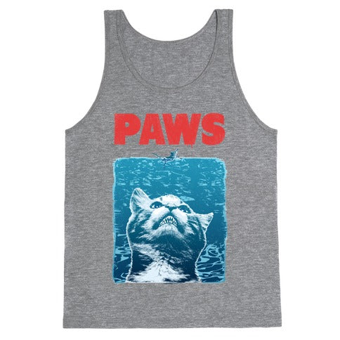 PAWS (Jaws Parody) Tank Top